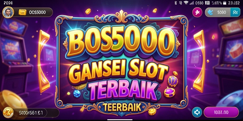 Screenshot BOS5000 menampilkan gameplay Slot yang mendebarkan.