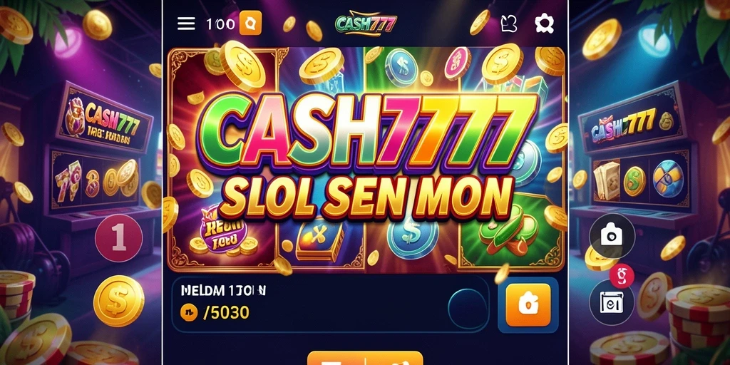 Tampilan gameplay slot CASH777 yang penuh warna dan menarik.
