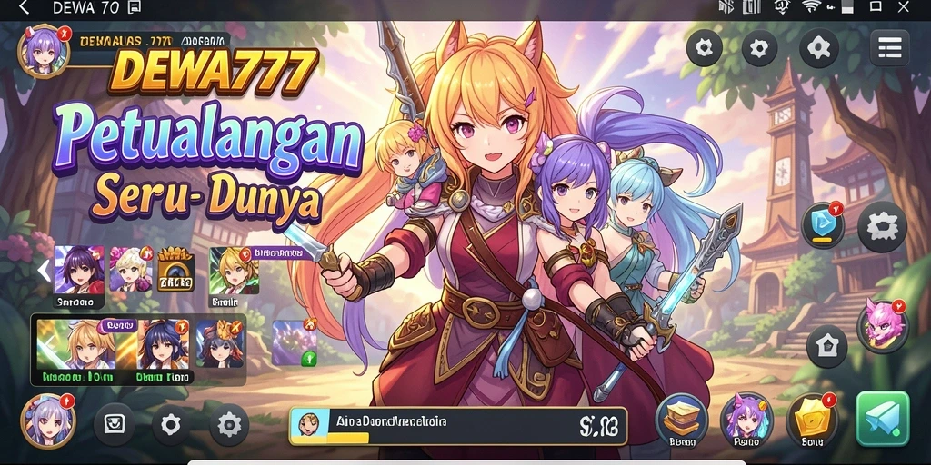 Screenshot DEWA777 menampilkan karakter anime dalam aksi seru.
