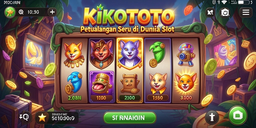 Screenshot utama KIKOTOTO menampilkan gameplay yang menarik dan penuh warna.