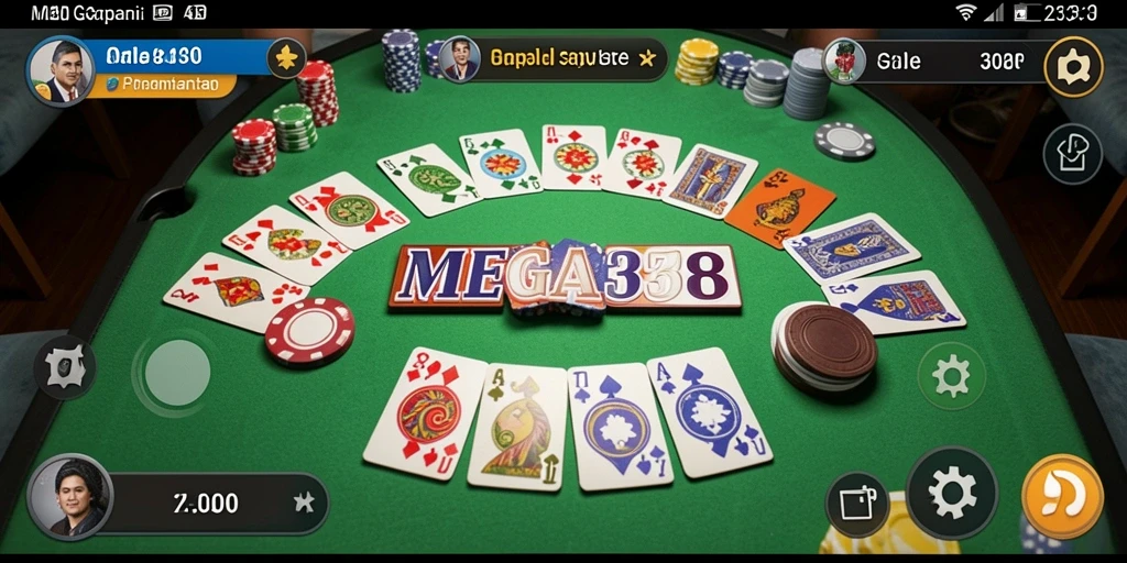 Tampilan gameplay Gaple yang menarik dan interaktif.