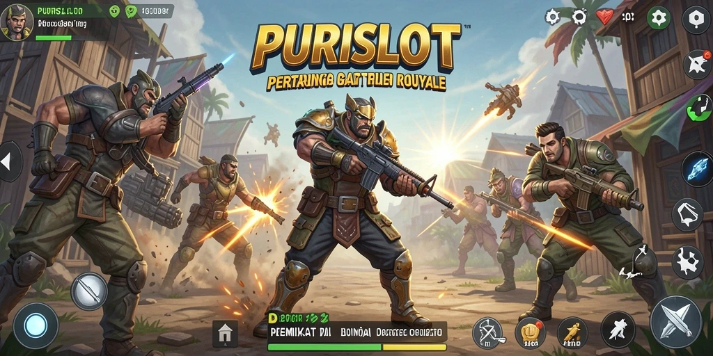 Tangkap momen seru dalam gameplay Battle Royale di PURISLOT.