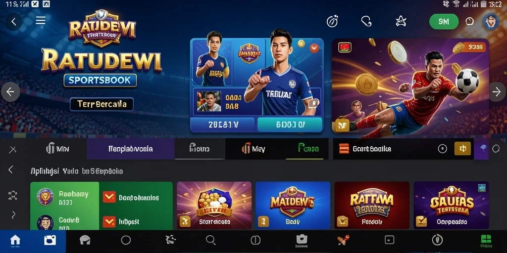 Tampilan gameplay Sportsbook di RATUDEWI yang menarik.
