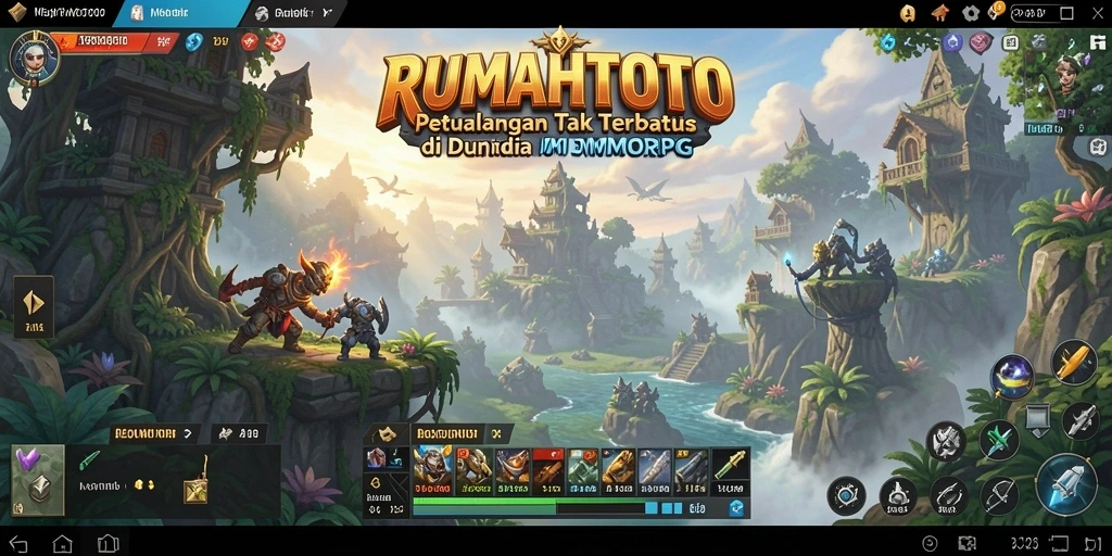 Tangkapan layar gameplay RUMAHTOTO yang menampilkan pertarungan seru antar pemain.