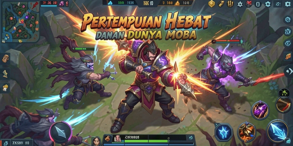 Gameplay seru dan strategi tim dalam ZK988.